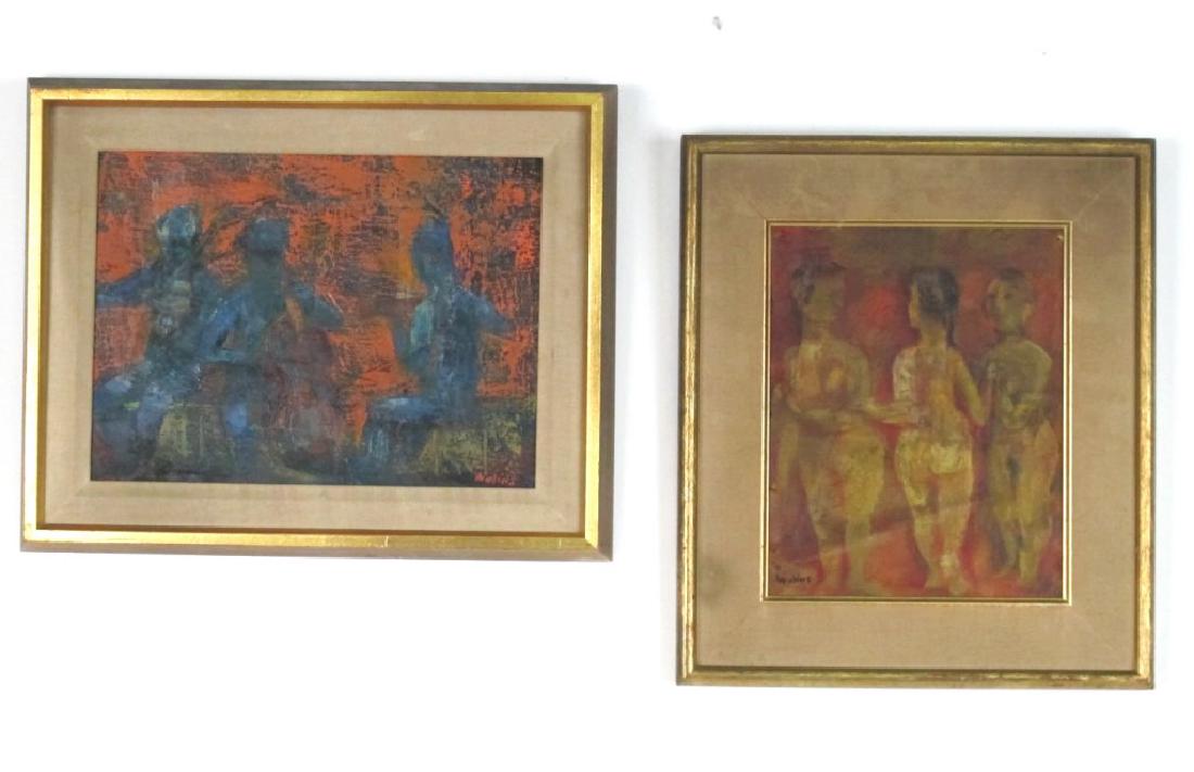 Two Paintings Signed Walins (1 of 12)