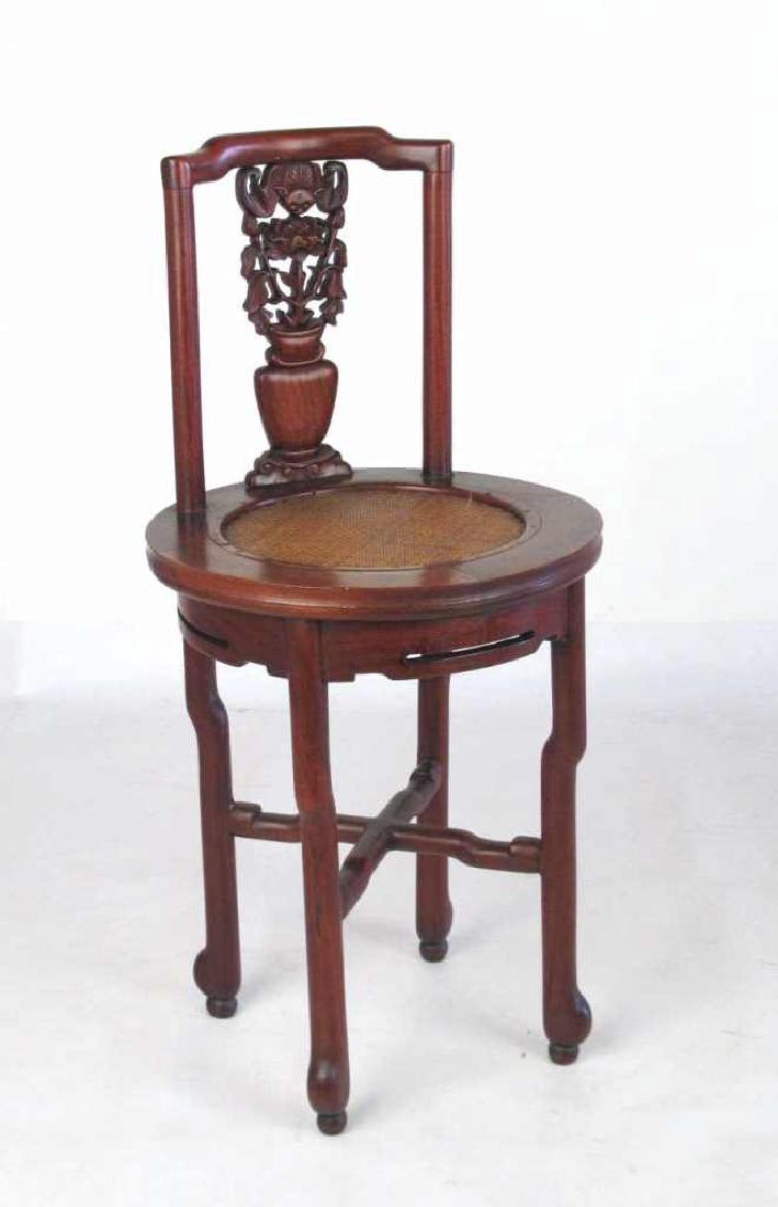 Fine Chinese Carved Hardwood Stool (1 of 6)