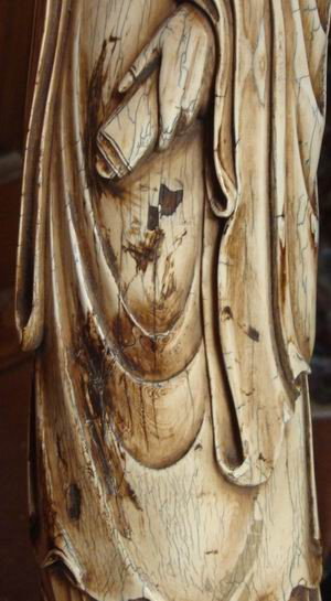 Large (23") Chinese Ivory Carving Ming Dynasty - 5