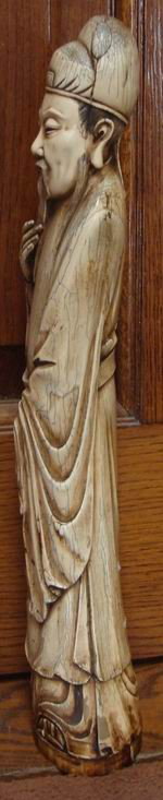 Large (23") Chinese Ivory Carving Ming Dynasty - 8