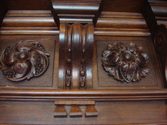 Antique French Oak Canopy Bed Barbedienne Bronze - 5