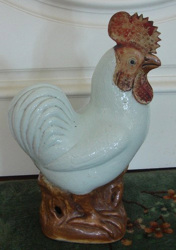 Antique Chinese Ceramic Rooster 18th C.