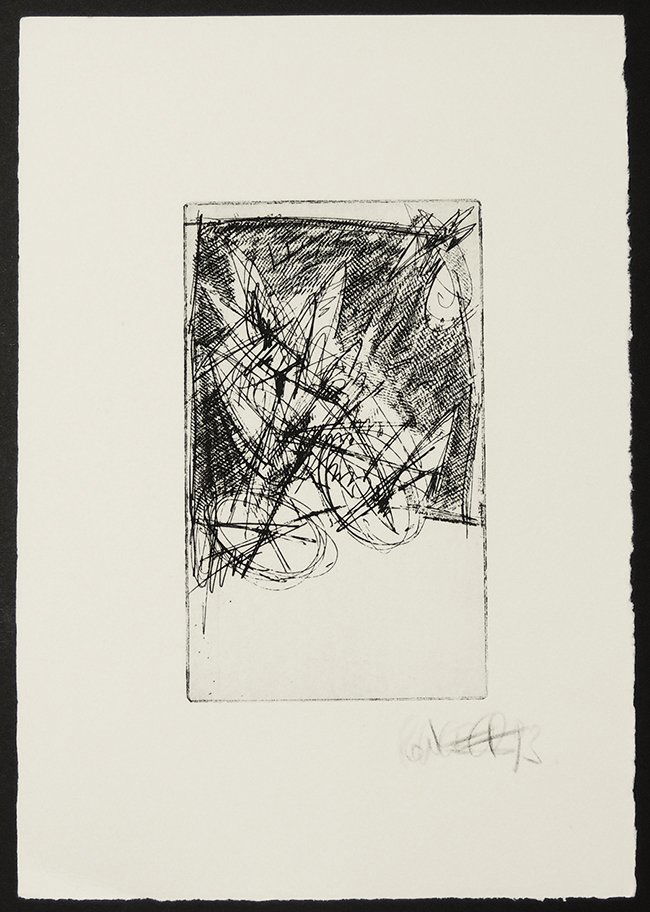Robert Weber, etching, signed: Robert Weber, etching signed, dated 93 sheet size: 7.1 x 10.7 inch plate size: 3.6 x 6 inch Robert Weber, born 8.10.1943, is an Austrian graphic artist and sculptor. Since 1971, after finishing his ed