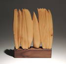 Klaus Jahn, wooden sculpture, signed