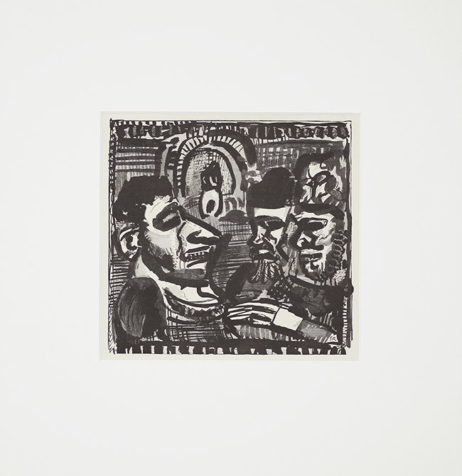 Georges Henri Rouault, wood block cut, signed: Georges Henri Rouault Original wood block cut, signed in print published by Ambroise Vollard, 1932 picture size: 8.4 x 8 inch passepartout size: 15.7 x 15.7 inch George