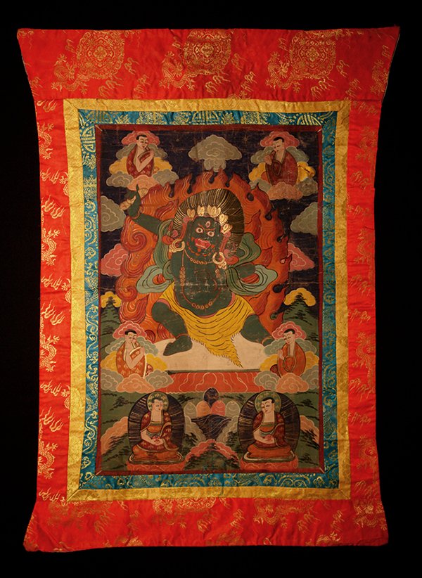Thangka, Vajrapani, sinotibetan 19 th Century (1 of 2)