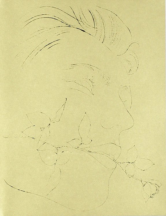Andy Warhol, a Gold Book 1976, with COA: Andy Warhol, a Gold Book 1976 Offset lithography on gold foiled paper with certificate of authenticity (COA) Sheet size: 8.4 x 11 Inches Published by Württemberger Kunstverein, Stut