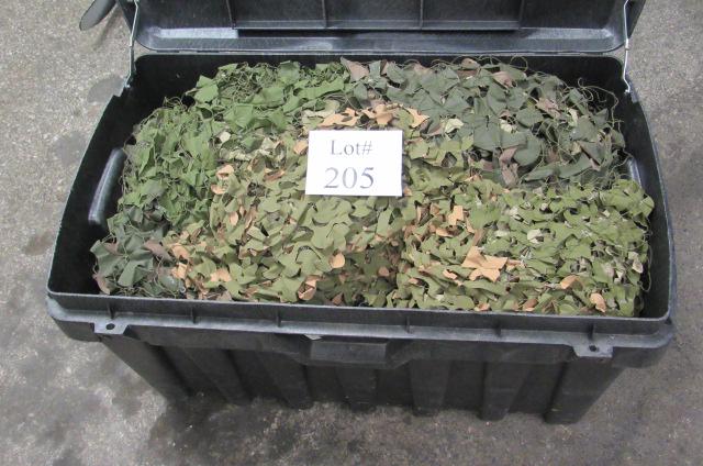 Tote Containing Camouflage Netting, Tote Measures 37" l: Tote Containing Camouflage Netting, Tote Measures 37" l x 21" w x 20" h