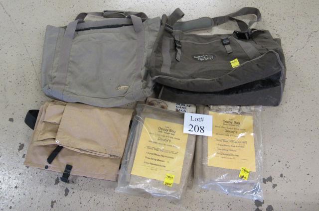 (5) Decoy Bags: (5) Decoy Bags Including Avery, Cabela's Northern Flight, and Bag Limit, and (2) Burlap Decoy Bags