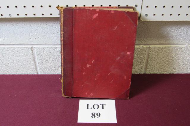 Punch Volume IV Book: Punch Volume IV Book, Bradbury and Evans, London, 1844. Measures 9" w x 11" h, Missing a Portion of the Spine