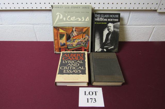 (4) Books Including: Journey of the Flame: (4) Books Including: Journey of the Flame by Antonio De Fierro Blanco, Published by Century Bookbindery, 1933, The Glass House: The Life of Theodore Roethke by Allan Seager, Published by McGraw-Hill, 