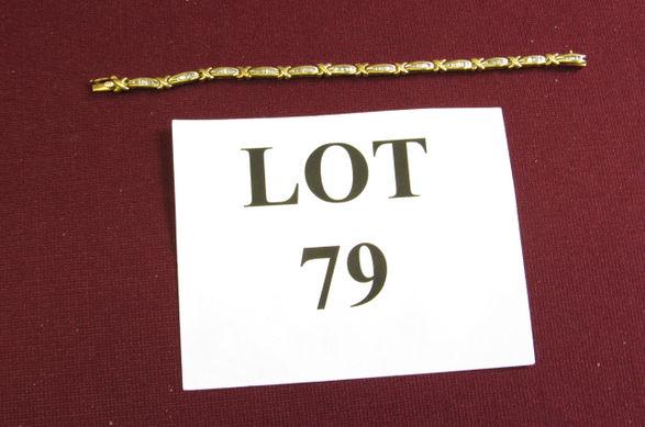10Kt & Diamond Bracelet (1 of 4)