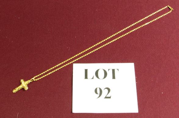 14 Kt Crucifix Necklace (1 of 4)