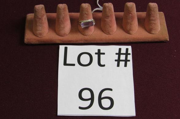 10 Kt  Diamond & Amethyst Ring (1 of 3)