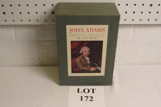 John Adams Books Two Volumes by Page Smith: John Adams Books Two Volumes by Page Smith, Published by Doubleday and Company, 1962, Measures 10" h x 7" l