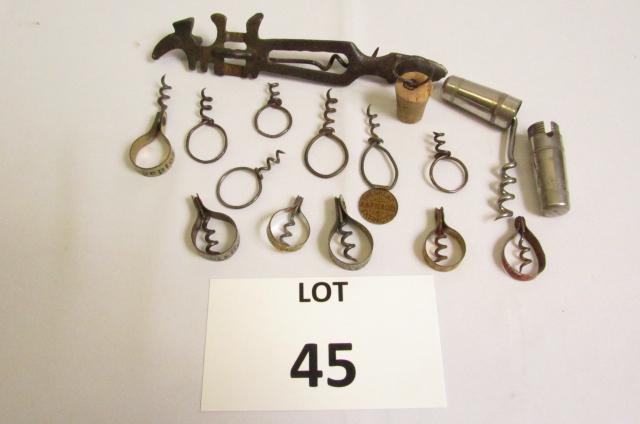 Lot of Vintage Advertising Corkscrews and Bottle: Lot of Vintage Advertising Corkscrews and Bottle Openers