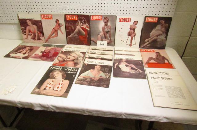 Vintage Lot of Adult Interest Magazines Including:: Vintage Lot of Adult Interest Magazines Including: Figure, Figure Studies, Model Studies Life Study