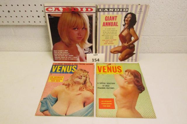 (4) Adult Interest Magazines Including: Candid and: (4) Adult Interest Magazines Including: Candid and Venus