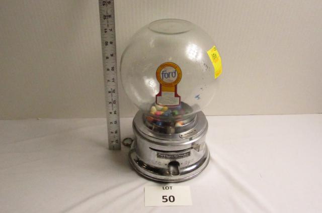 Gumball machine: Gumball machine by Ford Gum & Machine Co.