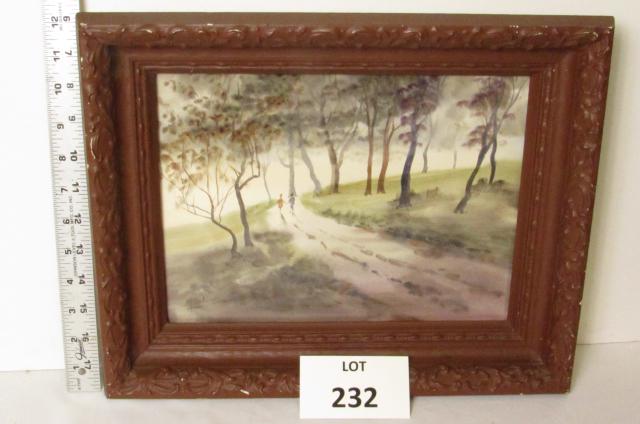 Watercolor: Marian Ortuzar, Chilean artist, watercolor.