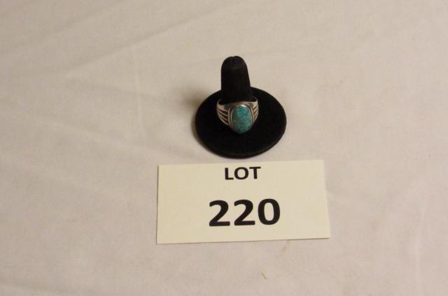 Sterling turquoise ring (1 of 3)