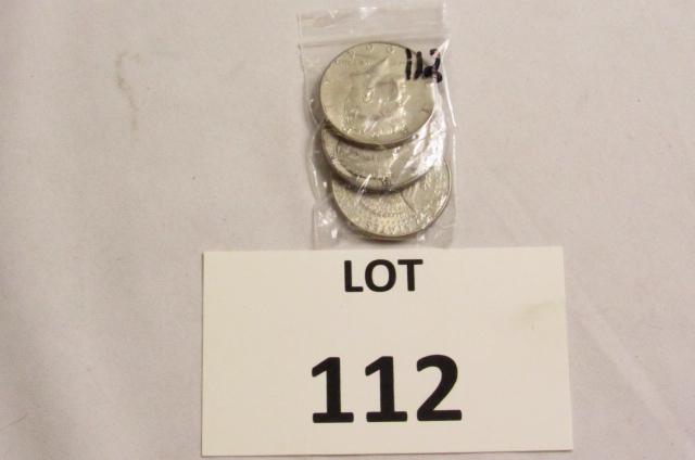 3-1964P Kennedy Half Dollars-(90%Silver) (1 of 2)