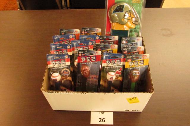 Pez dispensers - Sports: Pez dispensers, baseball and football