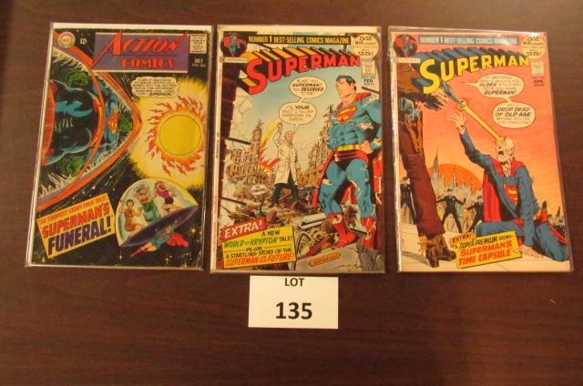 DC Superman: Superman #248, 250 and Action Comics #365