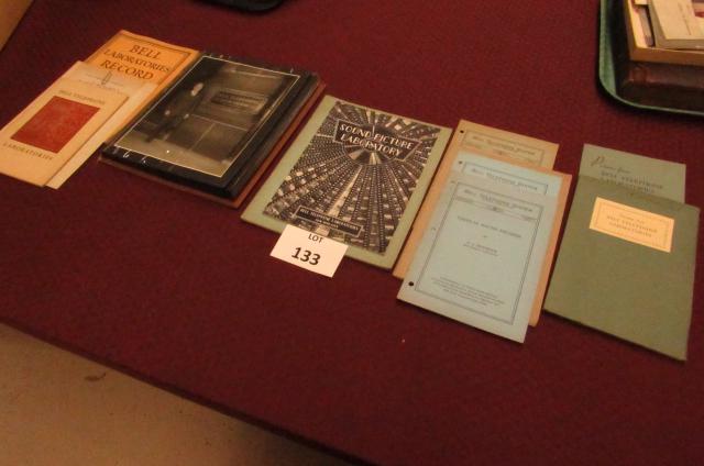 Lot of eleven pieces of Bell Telephone ephemera: Lot of eleven pieces of Bell Telephone ephemera including: technical publications circa 1932; pictures from Bell Telephone Laboratories; and others