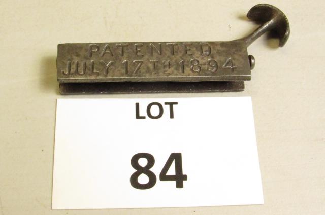 Small cast metal hand plane. Measures approximately: Small cast metal hand plane. Measures approximately 4.25" long. One side is marked "Lynch Skate Plane Tacony PA" the other is marked "Patented July 17 1894"