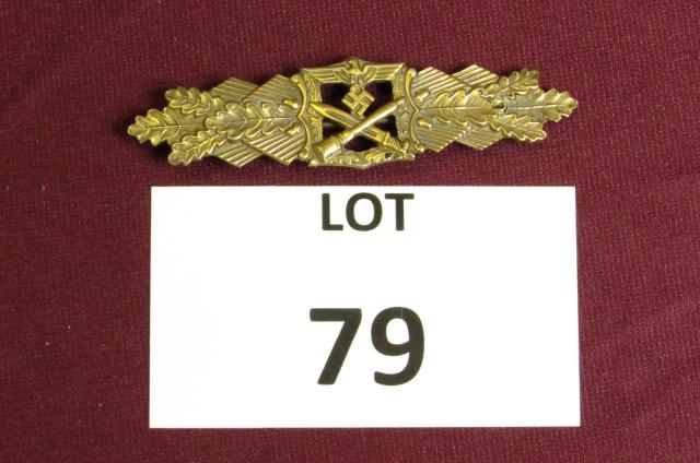 WWII German Army Close Combat bar Bronze Class: WWII German Army Close Combat bar Bronze Class **Disclaimer**: Given COVID-19 restrictions and the influx of replicas on the market, we are unable to authenticate some of the German Nazi items listed 