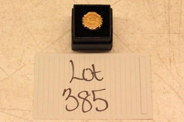 10kt yellow gold coin ring (1 of 4)