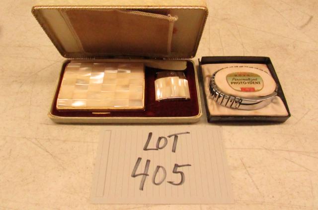 Ronson Varaflame mop Cigarette lighter and case and (1 of 5)