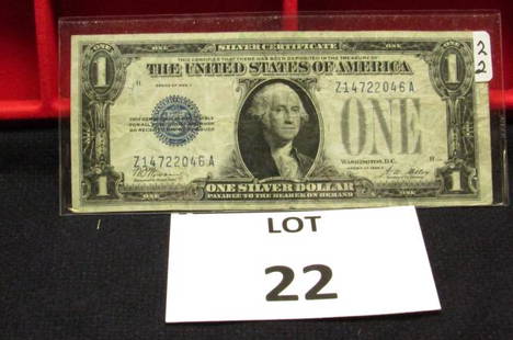 $1 Silver Certificate Funny Back Note-1928A: $1 Silver Certificate Funny Back Note-1928A