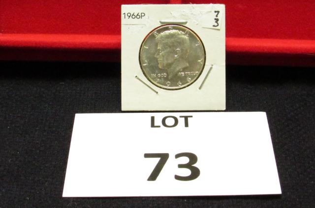 1966P Kennedy Half Dollar-(40%Silver) (1 of 3)