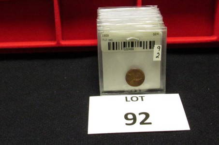 23-1909P Wheat Cents (Red-Gem)