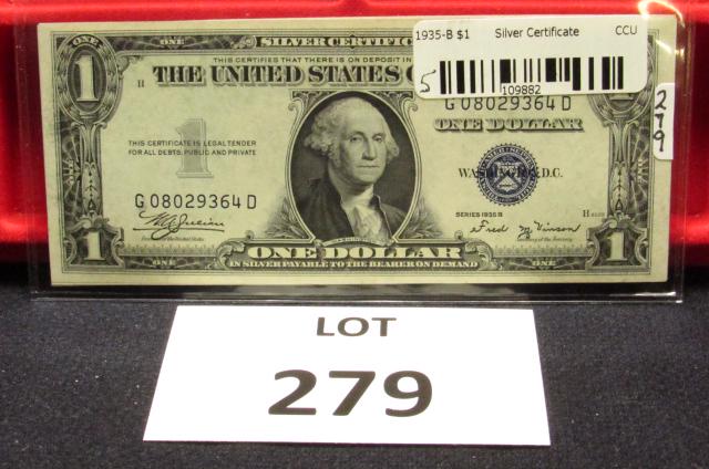 5-$1 SilverCerts Consec. # w/o Moto-(1935B) (1 of 2)