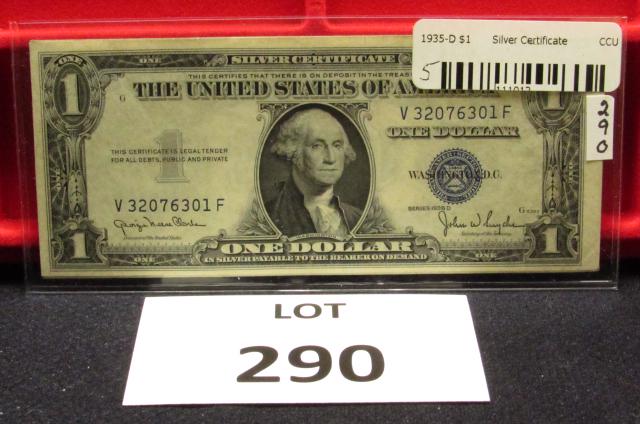 5-$1 SilverCerts Consec. # w/o Moto-(1935D) (1 of 2)