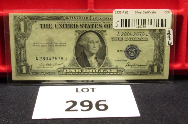 5-$1 SilverCerts Consec. # w/o Moto-(1935F) (1 of 2)