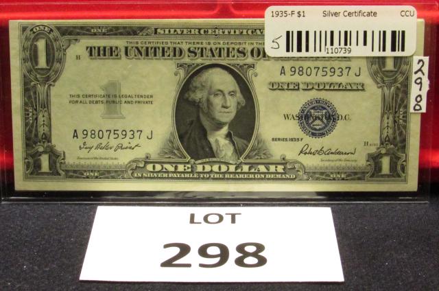 5-$1 SilverCerts Consec. # w/o Moto-(1935F) (1 of 2)