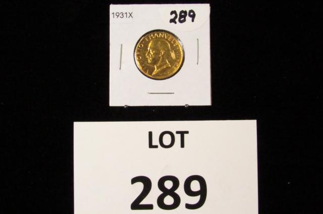 1931X Italy 100 Lire Obv.Scratch(.2546oz-.900) (1 of 3)