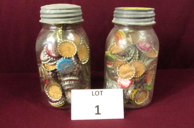Mason Jars with vintage bottle caps (1 of 5)