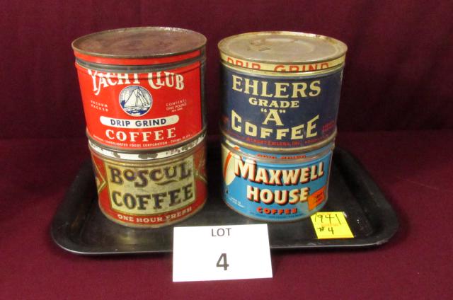 Vintage Coffee can lot (1 of 3)