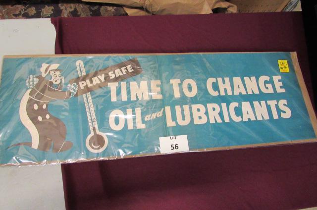 Play Safe Lubricants sign (1 of 2)