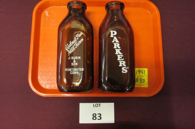 Amber Connecticut milk bottles (1 of 3)