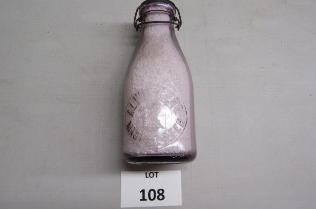 Alwin Getz 1 quart milk bottle (1 of 4)
