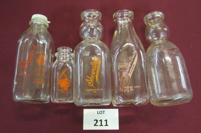 Lot of 5. Pennsylvania milk bottles (1 of 6)