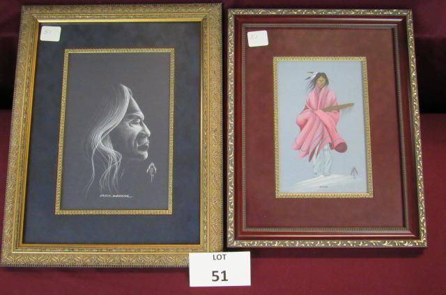 Lot of 2 framed prints (1 of 3)