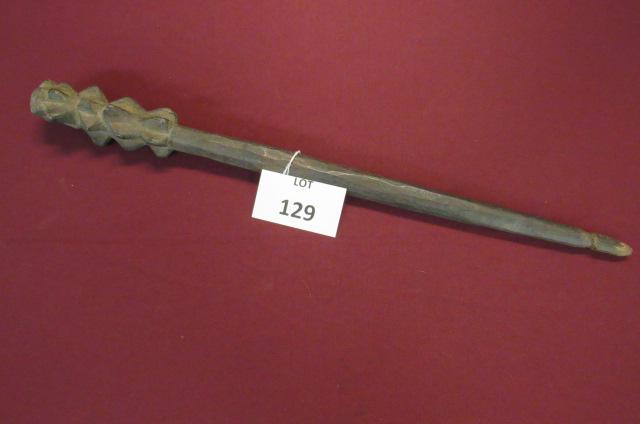 Rough hewn wood club (1 of 3)