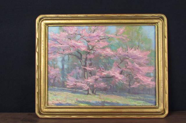 Paul Turner Sargent oil on board spring landscape. (1 of 3)